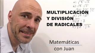 MULTIPLICACIÓN Y DIVISIÓN DE RADICALES de igual y diferente índice [upl. by Eidahs]