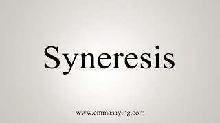 How To Say Syneresis [upl. by Lull]