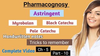 Astringent  Tricks to Remember  Myrobalan  Black Catechu  Pale Catechu  Drishti Pharma [upl. by Ennovihs233]