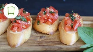 Bruschetta italiana  Das original Rezept  Chefkochde [upl. by Munsey112]