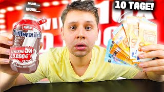 10 Tage MÜLLERMILCH GEWINNSPIEL GETRUNKEN amp das HABE ICH GEWONNEN🎁🥛Experiment [upl. by Munmro239]