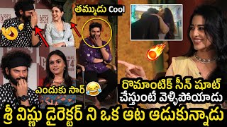 మా Romance చూడలేక 🤣🤣  Daksha Nagarkar shared funny incident while shooting Romantic Scene [upl. by Anima]