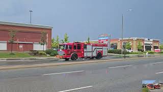 4K Mississauga Fire Aerial 115 amp Pumper 103 Responding [upl. by Htebasil667]