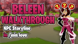 Beleen NPC Storyline Quest Walkthrough join love  AQW [upl. by Anita]