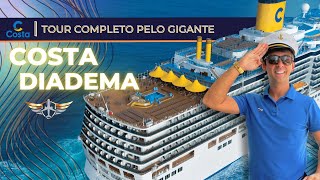 Costa Diadema  Tour no maior navio da Costa Cruzeiros em 20232024  Costa Favolosa Fascinosa [upl. by Ulysses]