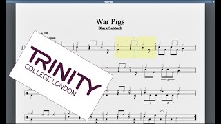 War Pigs Trinity Grade 8 Drums [upl. by Meurer466]