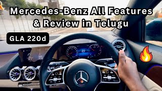 MercedesBenz Review amp All Features  GLA 220d  in Telugu [upl. by Morocco]