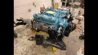 1977 Chrysler Cordoba restoration  Part 27  Drivetrain assembly [upl. by Coward511]