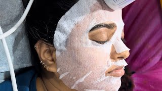 Hydra facial  step by step  hydrafacial treatment for glowing skin  hindi  hydrafacial facial [upl. by Gill]