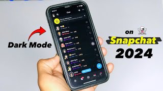 How to Enable Dark Mode on Snapchat 2024  Dark Mode in Snapchat in iPhone [upl. by Annmaria]