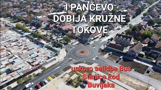 PANČEVO DVE LOKACIJE DRON VIDEO ŠETALIŠTE UZ REKU I BUVLJAK SA NOVIM KRUŽNOM TOKOM [upl. by Virgin]