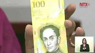 Venezuela en hiperflación revela billete de 100 mil bolívares [upl. by Leund]