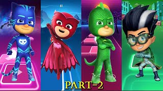 Catboy 🆚 Owlette 🆚 Gekko 🆚 Romeo  PJ Masks  Tiles Hop EDM Rush [upl. by Damian]