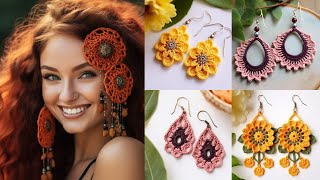 DIY Crochet Earrings New Boho Chic Styles for Summer [upl. by Laine]