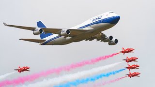 British Airways Boeing 747 formation with Red Arrows [upl. by Faxan376]