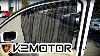 K2 MOTOR INSTALLATION VIDEO UNIVERSAL VIP SLIDING WINDOW CURTAIN [upl. by Lyons]