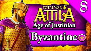 CONQUERING THE MOORS amp ROMANS Total War Attila Age of Justinian 555 AD Byzantine Campaign 8 [upl. by Ueih538]