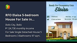 RFO Elaisa 5bedroom House For Sale in Savannah Iloilo [upl. by Retsae466]