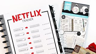 Planner Netflix Show Tracker  Bullet Journal TV Tracker [upl. by Evonne]