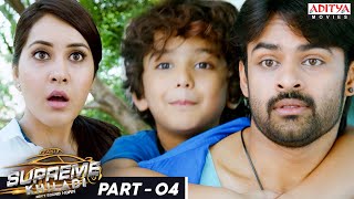 Supreme Khiladi Hindi Dubbed Movie Part 4  Sai Dharam Tej Raashi Khanna  Aditya Movies [upl. by Ylrehc]