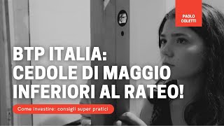 Cedole BTP Italia pagate a maggio 2023 e calcolo rateo [upl. by Caasi]