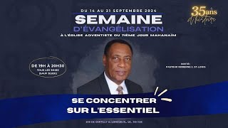 lundi soir semaine dévangélisation 16 septembre 2024 Pasteur Roberne J St Louis [upl. by Neddra]