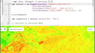 Master NDVI Calculation in Google Earth Engine Power of False and True Color in Landsat 8 [upl. by Nehgaem]