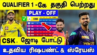 DC vs KKR Highlights  CSKன் குவாலிஃபயரை உறுதி செய்த KKR  இன்றே அரங்கேறிய அந்த சம்பவம் [upl. by Ellicott]