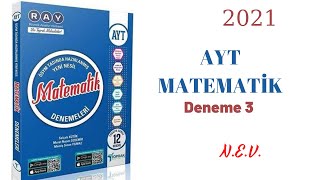 TOPRAK YAYINLARI AYT MATEMATİK 3DENEME ÇÖZÜMLERİ 130 2021 [upl. by Salomi468]