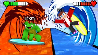 JJ vs Mikey  Lava vs Water Surfing Battle  Maizen Minecraft Animation [upl. by Carlstrom401]