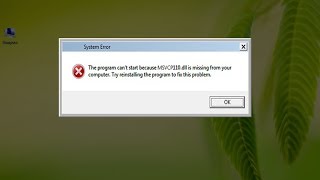 How to Fix MSVCP110dll Missing Error [upl. by Ahseya163]