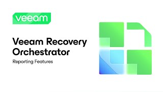 Veeam Recovery Orchestrator Reporting Features [upl. by Almeeta]