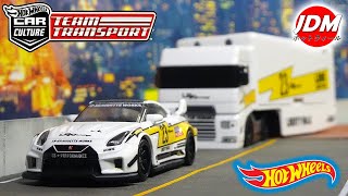 Hot Wheels Team Transport LBSilhouette WORKS GT Nissan 35GTRR VER2 w Flipsider Hauler LBシルエッ日産 [upl. by Lashondra784]