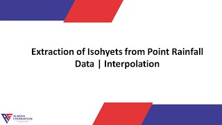 Extraction of Isohyets from Point Rainfall Data  Interpolation [upl. by Arenahs954]