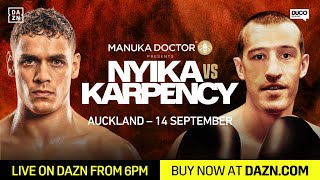 DAVID NYIKA VS TOMMY KARPENCY  WEIGH IN [upl. by Petulah163]