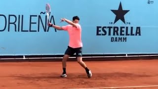 Dominic Thiem Practice with Andrey Rublev  Madrid Open 2022 [upl. by Ynnavoeg]