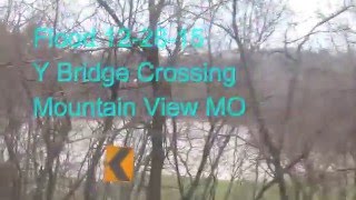 Flooding 12 28 15 Mountain View Missouri [upl. by Dinan711]