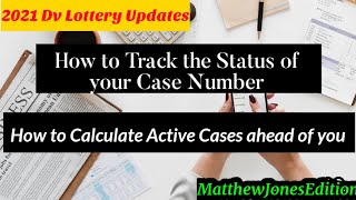 How to Track the status of your Dv Case Number [upl. by Akinat]