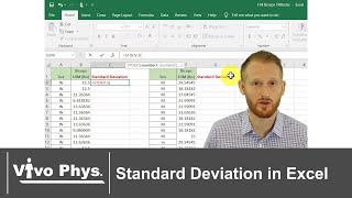 Standard Deviation in Excel NEW VERSION IN DESCRIPTION [upl. by Marlow558]