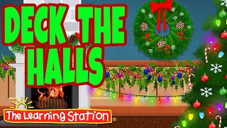 Deck the Halls with Lyrics 🎄 Christmas Songs amp Carols 🎄 Xmas Songs by The Learning Station [upl. by Aidile]