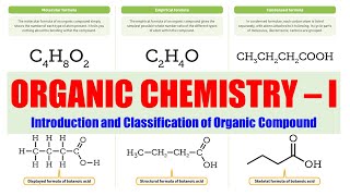 01 Introduction and Classification of Organic Compound  Organic Chemistry 01  BPharm 2nd Sem [upl. by Caldeira738]