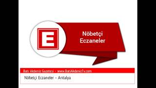 Nöbetçi eczaneler  Antalya [upl. by Jenna758]