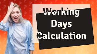 How many working days in a year minus bank holidays [upl. by Charita]