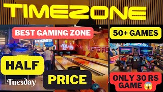 Timezone Half Price Games  Timezone Ambience Mall Gurgaon  Arcade gaming [upl. by Adelaide650]