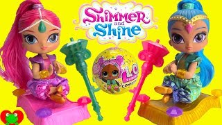 Genie Unboxes Shimmer and Shine Floating Genies and Magical Surprises [upl. by Ayotel]