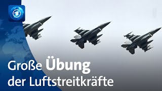 Größte Luftübung seit Bestehen der NATO unter deutscher Führung [upl. by Akemhs549]