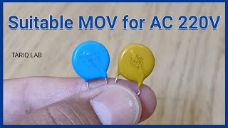 How To Use Varistor  Suitable MOV For AC 220V [upl. by Soloma]