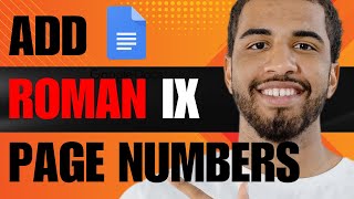 How To Add Roman Page Numbers in Google Docs [upl. by Aikaz348]