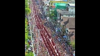 Myanmar Dawei amazing Buddha full moon day fire balloon its so cool [upl. by Htiffirg]