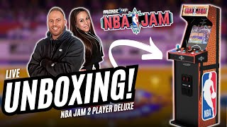 Arcade1up NBA Jam 2 Player Deluxe Unboxing [upl. by Ellertal]